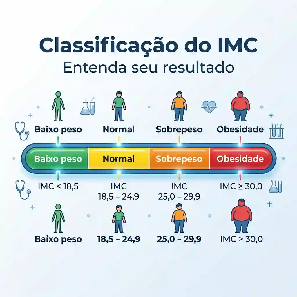 Classificação do IMC com níveis de peso e obesidade